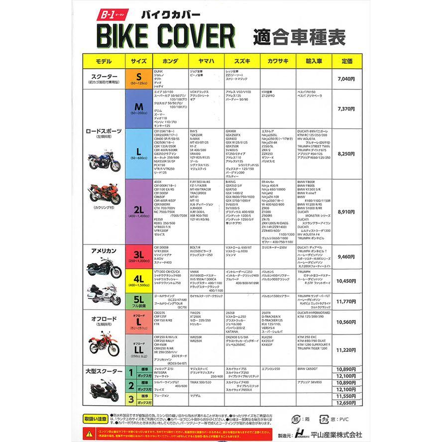 ホンダ ホンダ純正 平山産業 バイクカバー BOX付 250デニールの ホンダ ホンダ純正 平山産業 バイクカバー BOX付 250デニールの
