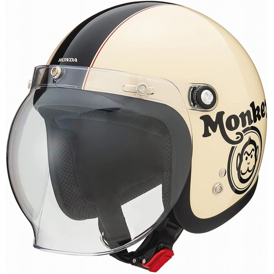 ホンダ HONDA Monkey ヘルメット アイボリー×ブラック Lサイズ ホンダ HONDA Monkey ヘルメット アイボリー×ブラック Lサイズ