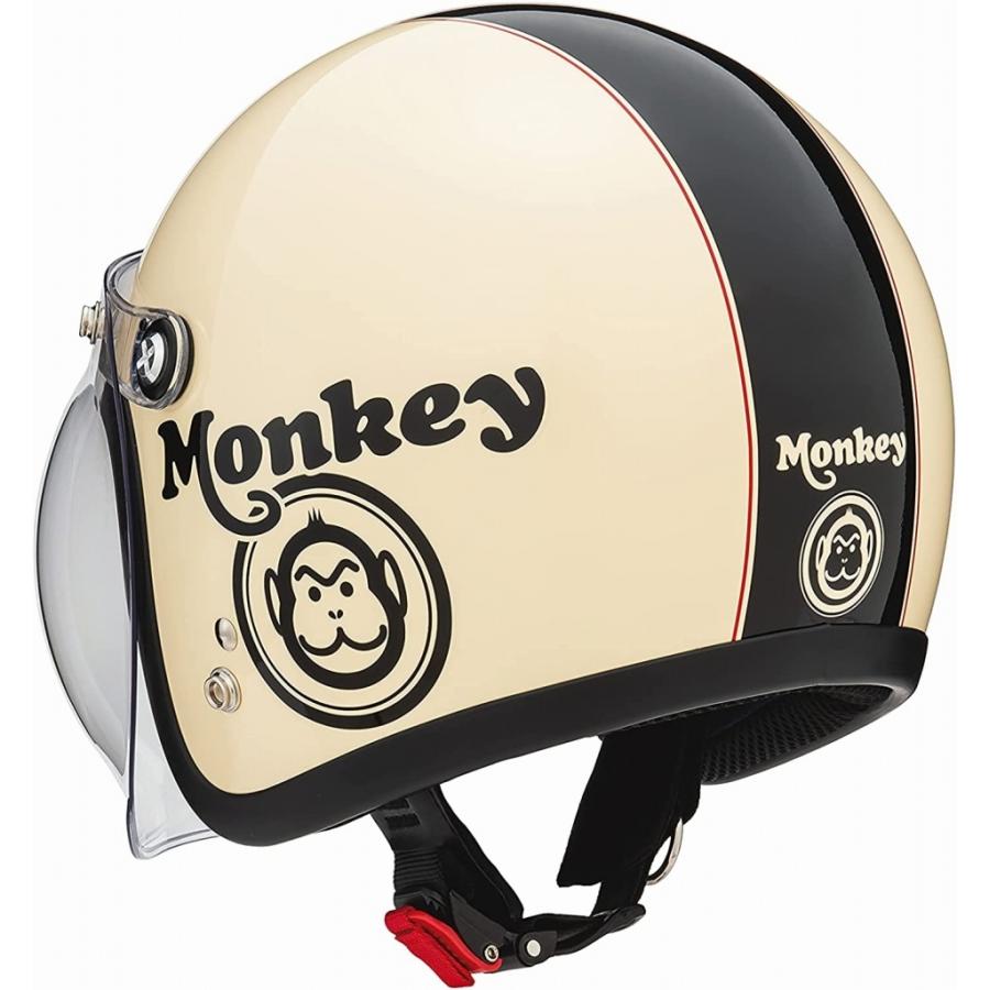 ホンダ HONDA Monkey ヘルメット アイボリー×ブラック Lサイズ ホンダ HONDA Monkey ヘルメット アイボリー×ブラック Lサイズ