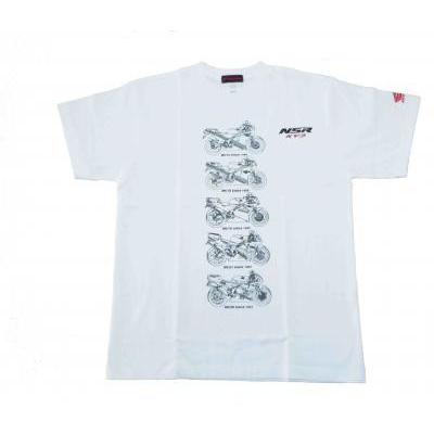 ホンダ（HONDA） ホンダ純正 歴代のNSR250R NSR250 30周年記念Tシャツ