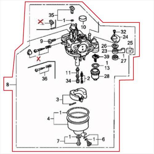 Honda ホンダ ホンダ純正部品 キャブレターASSY BE17D HSS970n用 16100