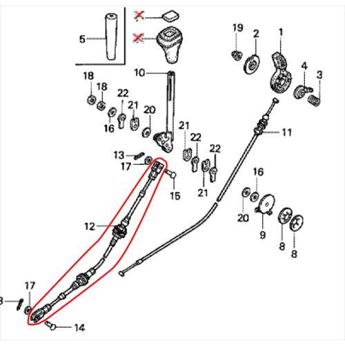 ホンダ（HONDA） ホンダ除雪機純正パーツ チェンジケーブル 対応機種