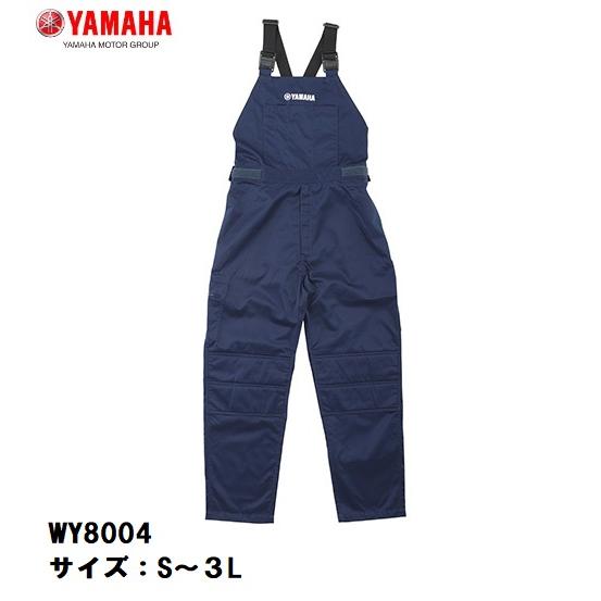 試着のみ ヤマハ メカニックサロペット Lサイズ ブルー ネイビー Y'S GEAR YAMAHA WY8004 メカニックサロペット ネイビー メカニック