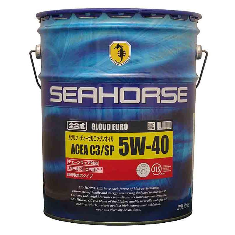 SEAHORSE 4933917101408 17820 グラウドユーロ 5W-40 全合成ガソリン