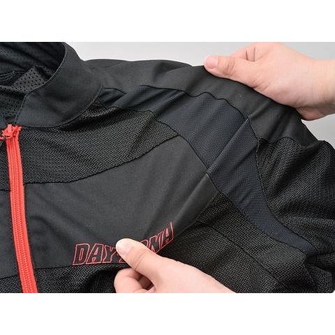 DAYTONA デイトナ 21668 HBJ-058 スポーツメッシュジャケット ブラック/レッドの画像