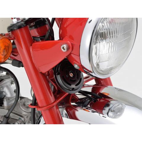 DAYTONA デイトナ 96227 ホーン12V 外径φ70 ステー渦穴φ6 ブラック