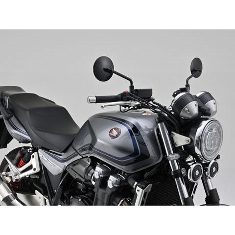 DAYTONA デイトナ 98795 ハイビジミラー ROUND M10 ブラック/ロー : 八