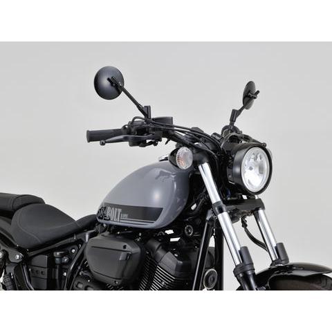 DAYTONA（デイトナ） 99792 ハイビジミラー ヤマハ専用 ROUND ブラック