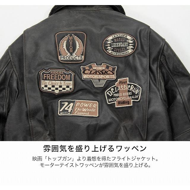 DEGNER（デグナー） 16WJ-10 ヴィンテージフライトレザージャケット