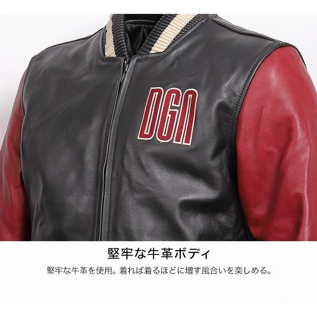 DEGNER デグナー 19WJ-17 レザージャケット ブラック/レッド M L XL  
