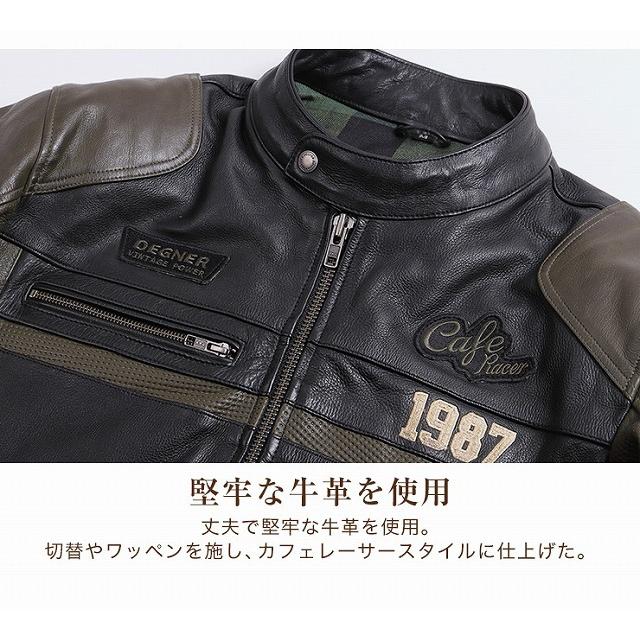 デグナー DEGNER 20WJ-2 レザー ジャケット M, L, XL ブラック 