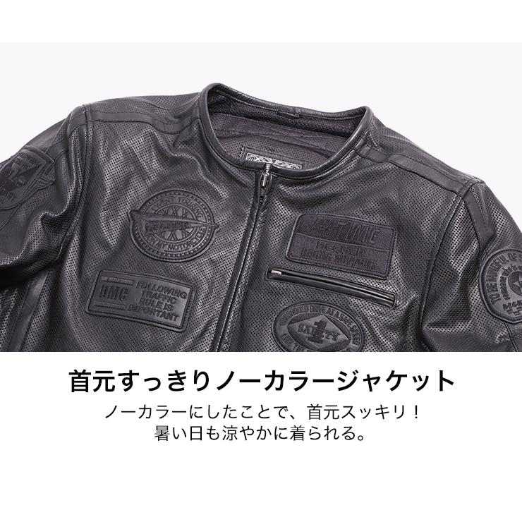 デグナー DEGNER  21SJ-8 メッシュレザージャケット　ブラック｜teito-shopping｜05