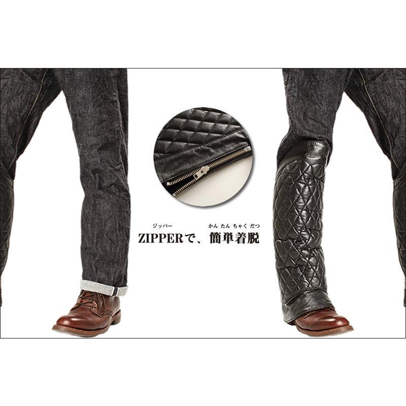 DEGNER デグナー ブーツチャップス BK DBC-08 山羊革レザー DEGNER デグナー ブーツチャップス BK DBC-08 山羊革レザー