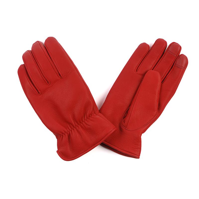 DIN MARKET  4589975583191 GMG-11 DEER SKIN GLOVE Thinsulate レッド Mサイズ