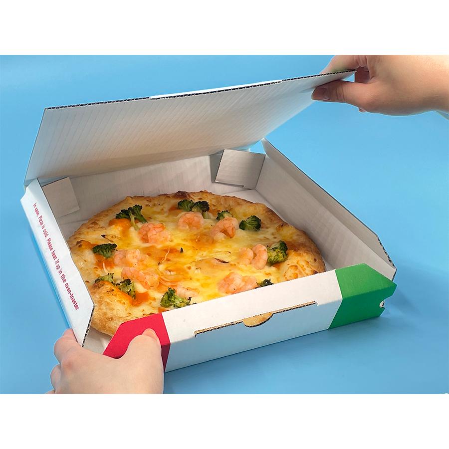 1枚ばら売り 業務用 ピザ箱 イタリアンカラー 14インチ TEITO 宅配