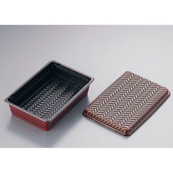 TKG  アジロ弁当 蓋付き 50セット入 7-1471-0301 大 XAZ-50 業務用 お弁当容器 お弁当箱 使い捨て テイクアウト