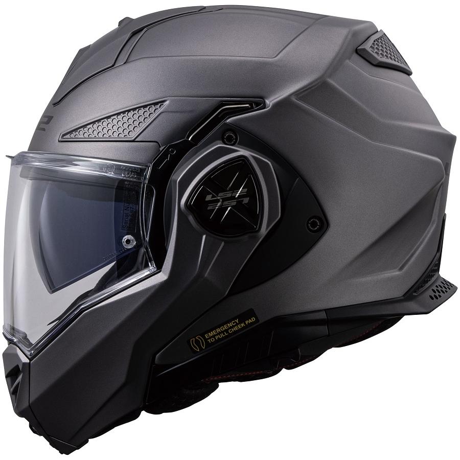 LS2 ADVANT-X システムヘルメットLサイズ　マットチタニウム LS2 ADVANT-X システムヘルメットLサイズ マットチタニウム LS2