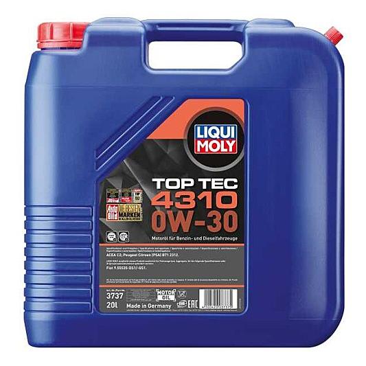 LIQUI MOLY リキモリ 4100420037375 3737 トップテック4310 0W30 20L