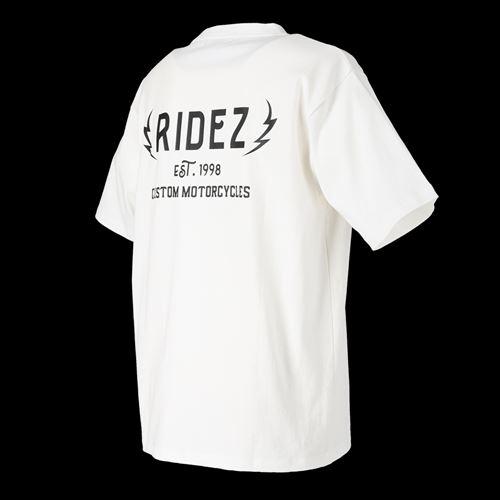 RIDEZ ライズ 4527625113756 RIDEZ THUNDER LOGO TEE WH L RD7000 Tシャツ ホワイト L ...