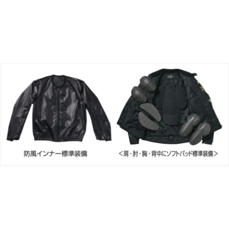 カワサキ KAWASAKI J8001-2827 KM-1クールメッシュジャケット ブラック 