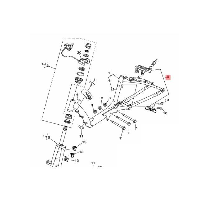 ヤマハ YAMAHA X92-8A8J0-00 キーアセンブリ 電動自転車 補修部品 鍵