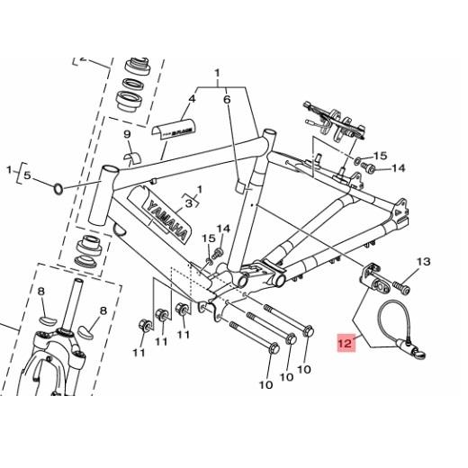 ワイズギア ヤマハ YAMAHA X92-8A8J0-40 キーアセンブリ 電動