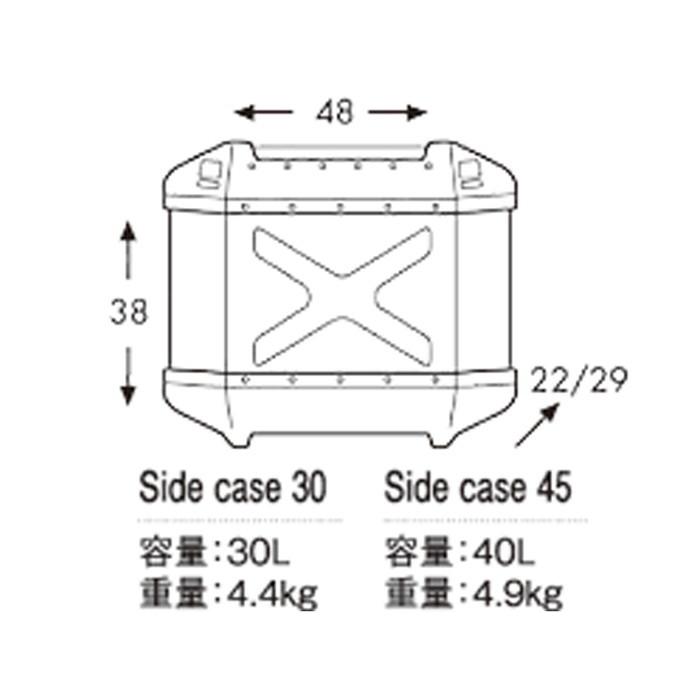 ヘプコアンドベッカー 4548664336142 610214-0001 ヘプコ＆ベッカ XPLORER サイドケース SC30 右 ブラック