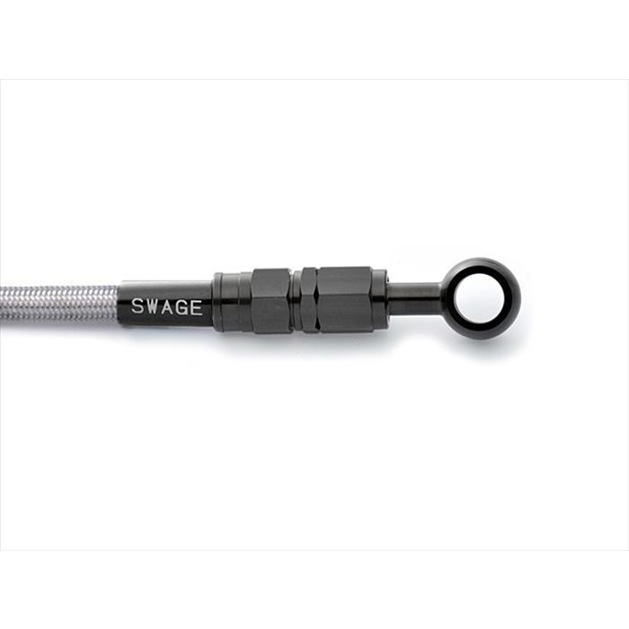 PLOT プロト 4549950116073 SwageLine フロントホースキット ステンBLK／クリア Z750F D1 ／FX-