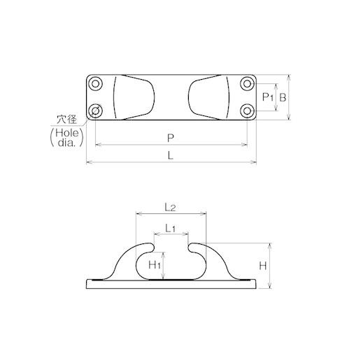 ヤマハ YAMAHA   フェアリーダー 300mm 船舶 ボート 係留 Q4X-ASN-AK5-703の画像