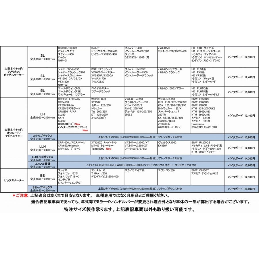 4543781114994 MCP MBC005 ハイスペックBC バイクガード L