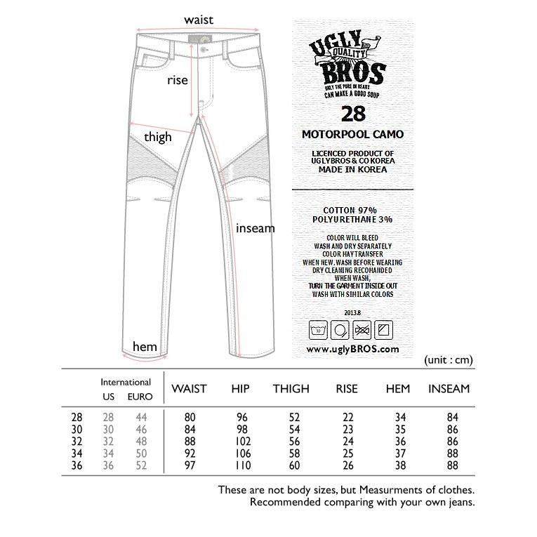 【ラフ＆ロード(ROUGH&ROAD)】 UBモトハ゜ンツ MOTORPOOL CAMO UB0004CM<br>_3