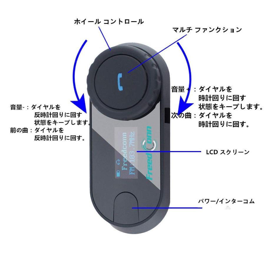 バイク用インカム　TCOM-SC Amazon | Freedconn インカム TCOM-SC 音楽共有 バイク インカム