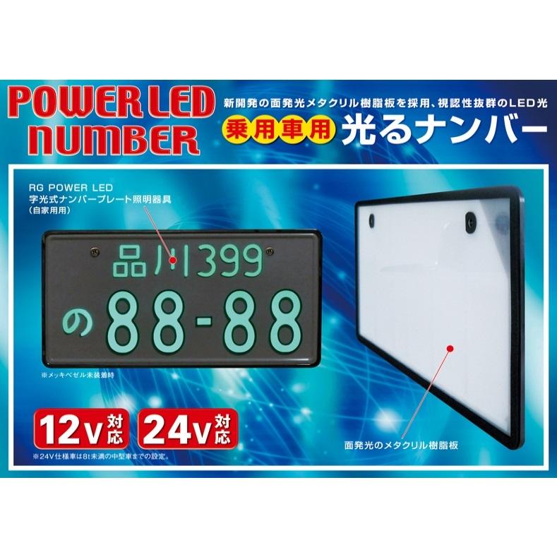 RG アールジー   4996327089254  RG LED ナンバープレート 12V RGH-P801
