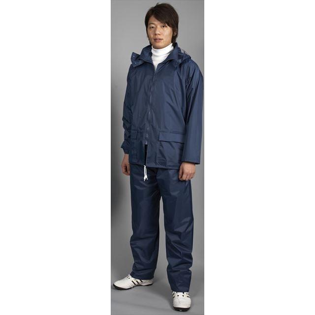 納期未定 トキワ 5641 レインボーメッシュ ネイビー カッパ 雨具 反射
