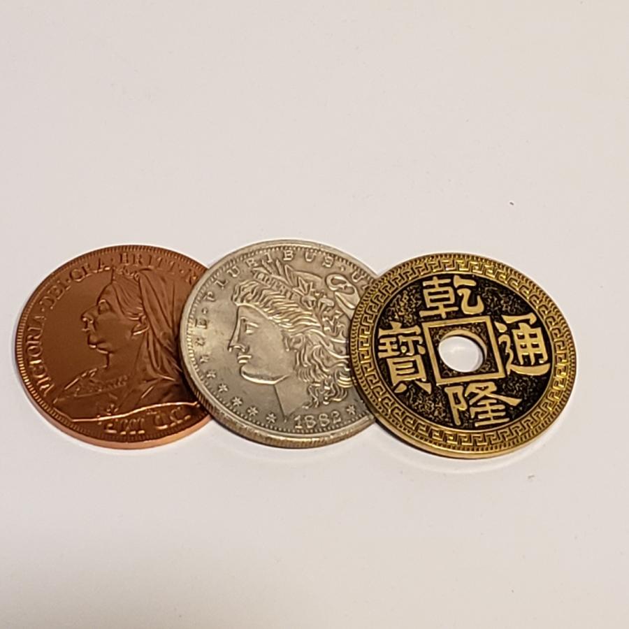 手品屋 アルティメットシルバーカッパーブラス（モルガンダラーサイズ）Ultimate CSB＜３色コインの移動マジック！＞ : 手品屋 - 通販 -  Yahoo!ショッピング