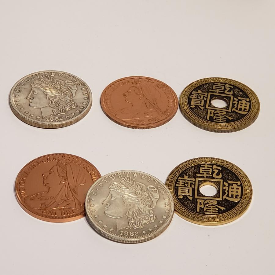 手品屋 アルティメットシルバーカッパーブラス（モルガンダラーサイズ）Ultimate CSB＜３色コインの移動マジック！＞ : 手品屋 - 通販 -  Yahoo!ショッピング