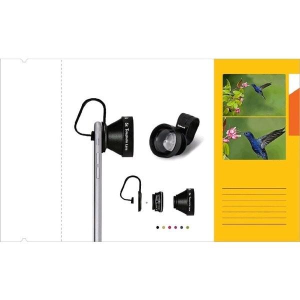 クリップオン スマホカメラレンズ 5倍ズーム＆広角・マクロレンズキット　2 in 1 |  | 01