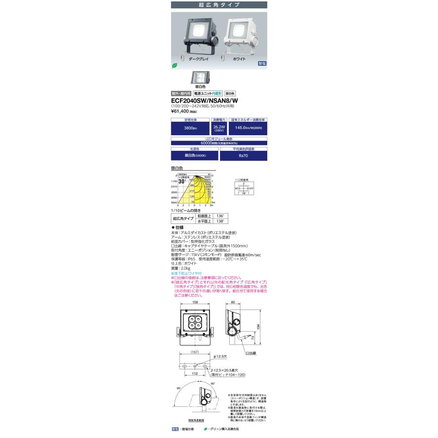 公式の店舗 ネオ) フラッド (レディオック (ECF2040SWNSAN8W) ECF2040SW/NSAN8/W 岩崎電気 送料無料 20クラス 旧形式:ECF0395N/SAN8/W 昼白色タイプ 超広角タイプ その他照明器具 公式の店舗 ネオ) フラッド (レディオック (ECF2040SWNSAN8W) ECF2040SW/NSAN8/W 岩崎電気 送料無料 20クラス 旧形式:ECF0395N/SAN8/W 昼白色タイプ 超広角タイプ その他照明器具