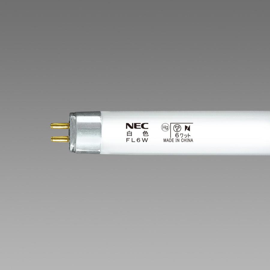 NEC 旧NECライティング 25本入 FL6W 白色 ライフライン 直管蛍光灯