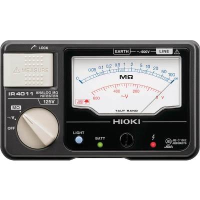 日置電機 HIOKI IR4011-11 単レンジ絶縁抵抗計 スイッチ付リードセット 