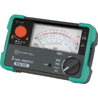 共立電気計器 KEW3431 『3431』 絶縁抵抗計 250V 500V 1000V : てかり 