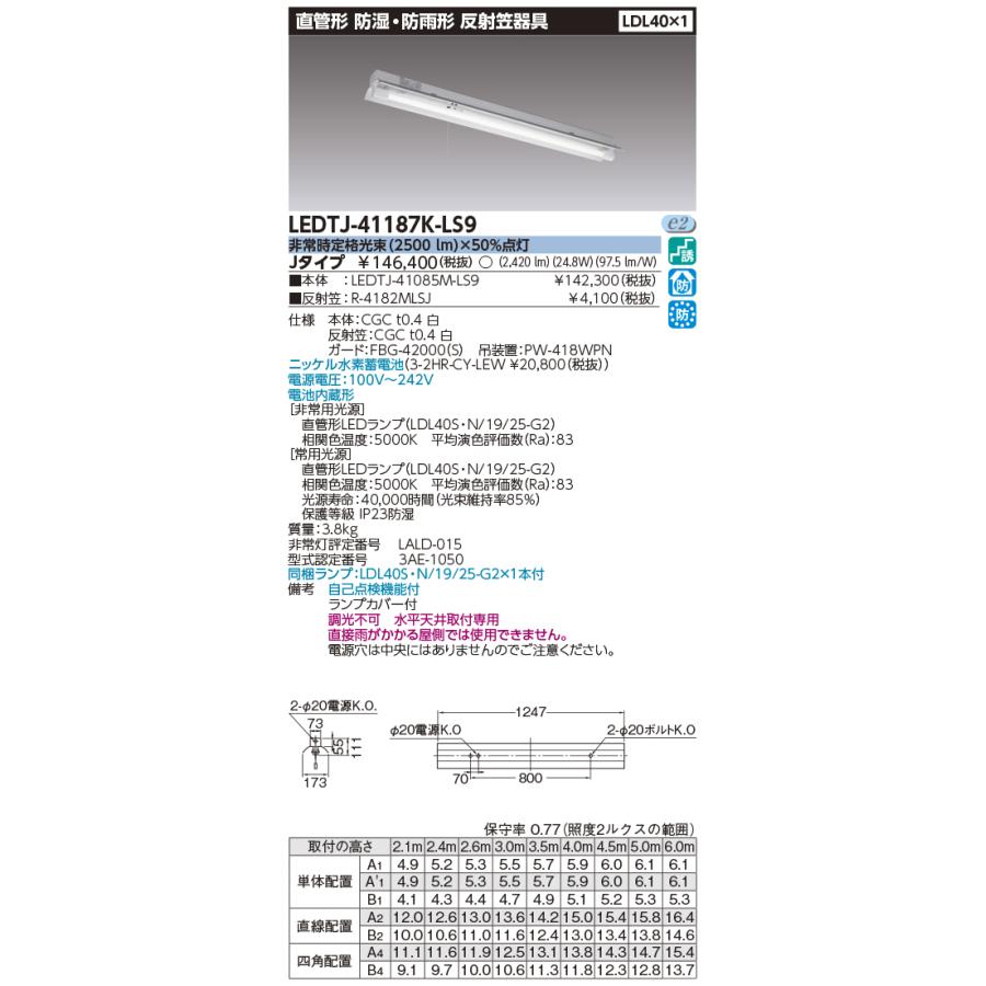 TOSHIBA（東芝） (送料無料) 東芝ライテック LEDTJ-41187K-LS9 LED