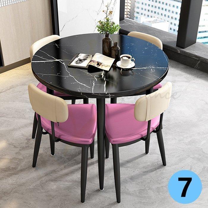 強くお勧め 高品質食卓テーブル 4人用 円形 丸型 ダイニングテーブルセット 5点セット オフィス家具 ダイニングチェア 家庭用