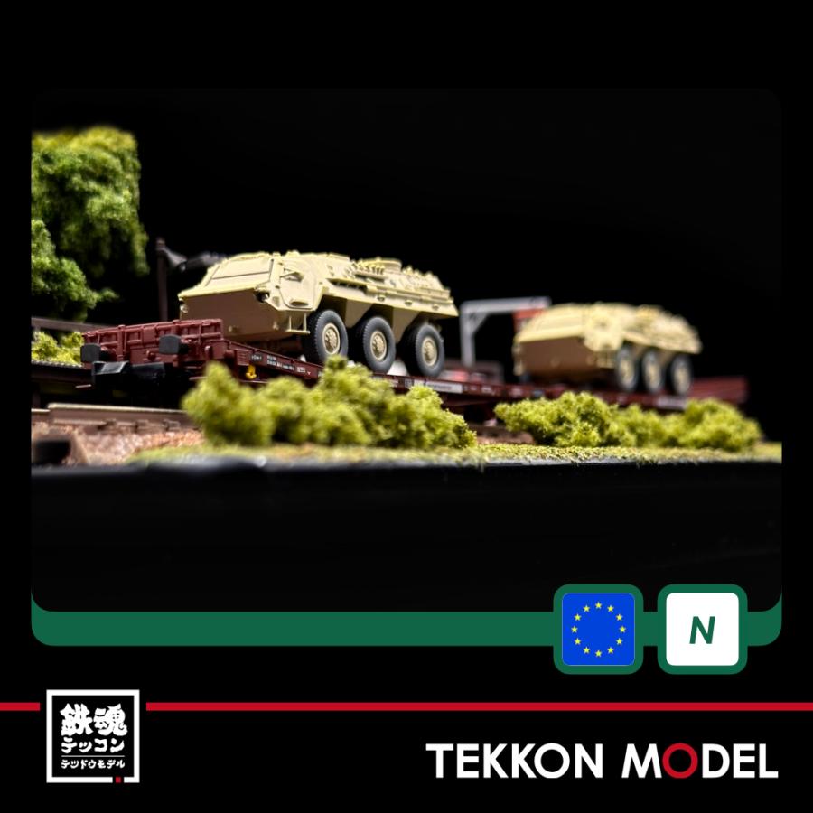 Nゲージ LEMKE 05123786 (N)ダブルフラットワゴン TWA 800A(LAADKS