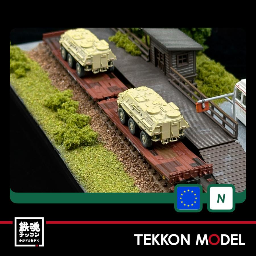 Nゲージ LEMKE 05123786 (N)ダブルフラットワゴン TWA 800A(LAADKS