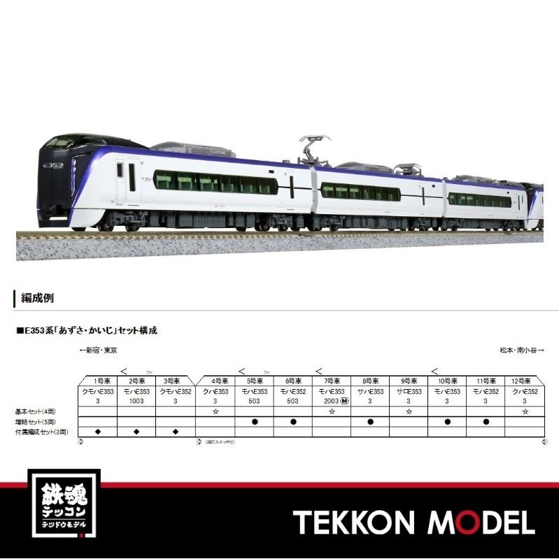 KATO 10-1522 10-1523セット カトー KATO 10-1522 E353系「あずさ・かいじ」 4両基本 + 10