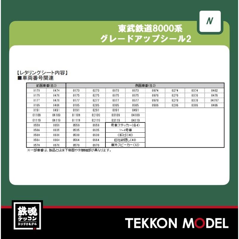 カトー（KATO） Nゲージ ホビーセンターカトー 28-242-2 東武鉄道8000