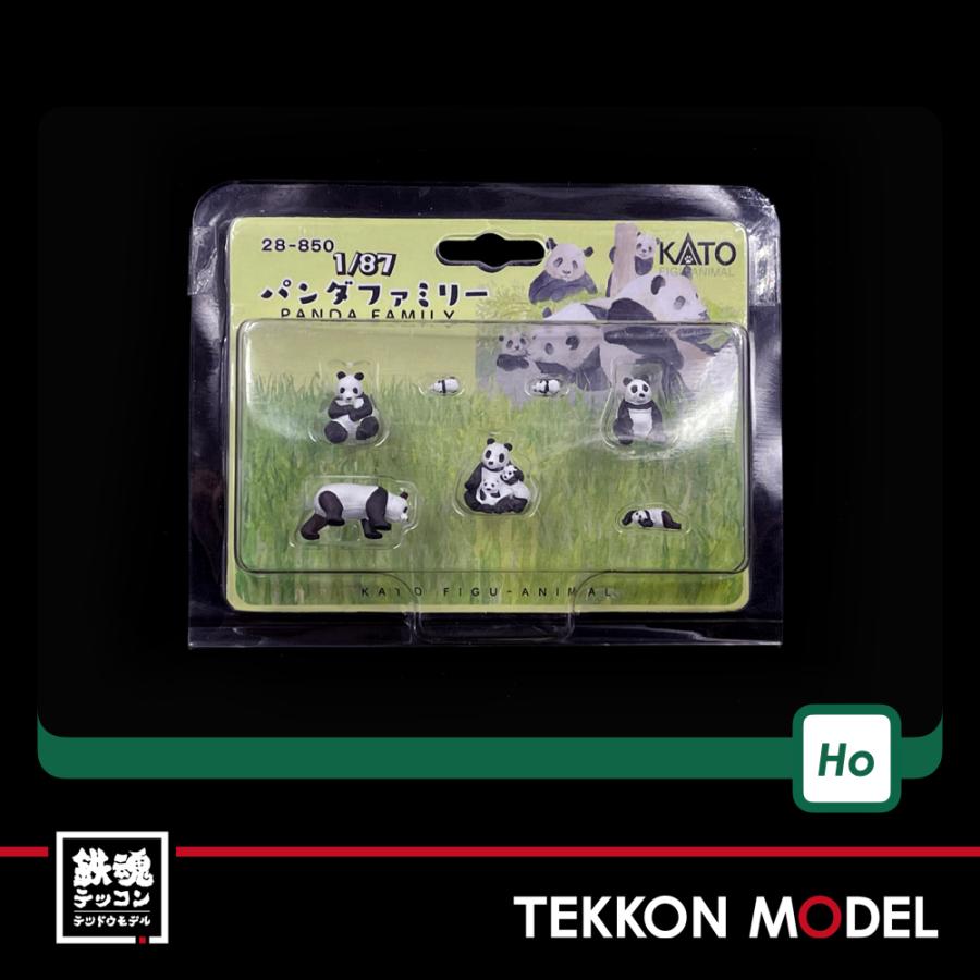 カトー（KATO） HOゲージ KATO 28-850 1/87パンダファミリー(7体入り