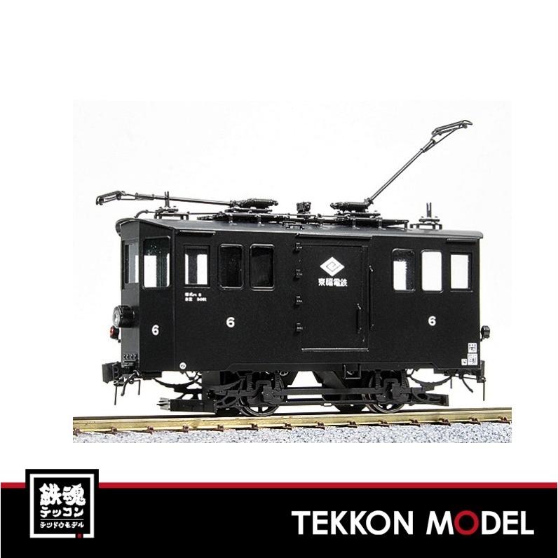 HOゲージ ワールド工芸 16番 京福電鉄 テキ6 電気機関車 (白帯なし
