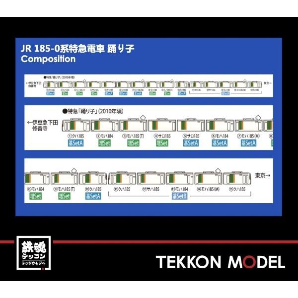 田中　野夫　セミコンプ JR 185-0系特急電車(踊り子・新塗装・強化型スカート)増結セット